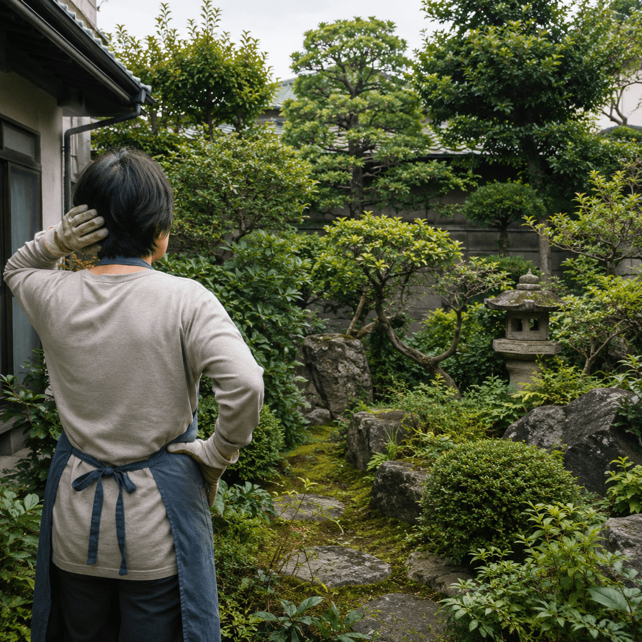 庭の草むしりを減らしたい