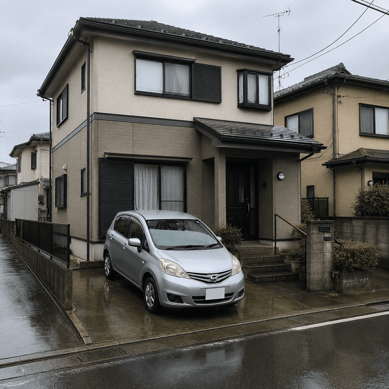 雨や日差しの施工前