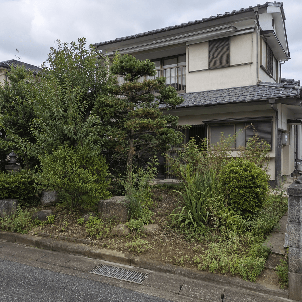 庭の管理の施工前